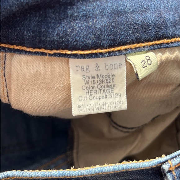 Rag & Bone High Rise Skinny Jean in Heritage Size 28 - Picture 6 of 10